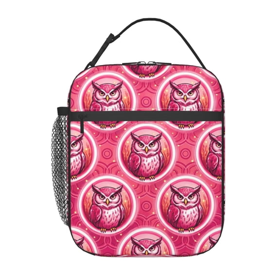 Owl Lunch Bag,Insulated Lunch Box Portable Reusable Tote Bags Lunchbox Cooler Bento Box Meal Prep Box Women Men For Travel Picnic Office Work