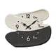 thumbnail image 1 of Reloj de pared decorativo, moderno, colgante y silencioso. Blanco y negro, 1 of 9
