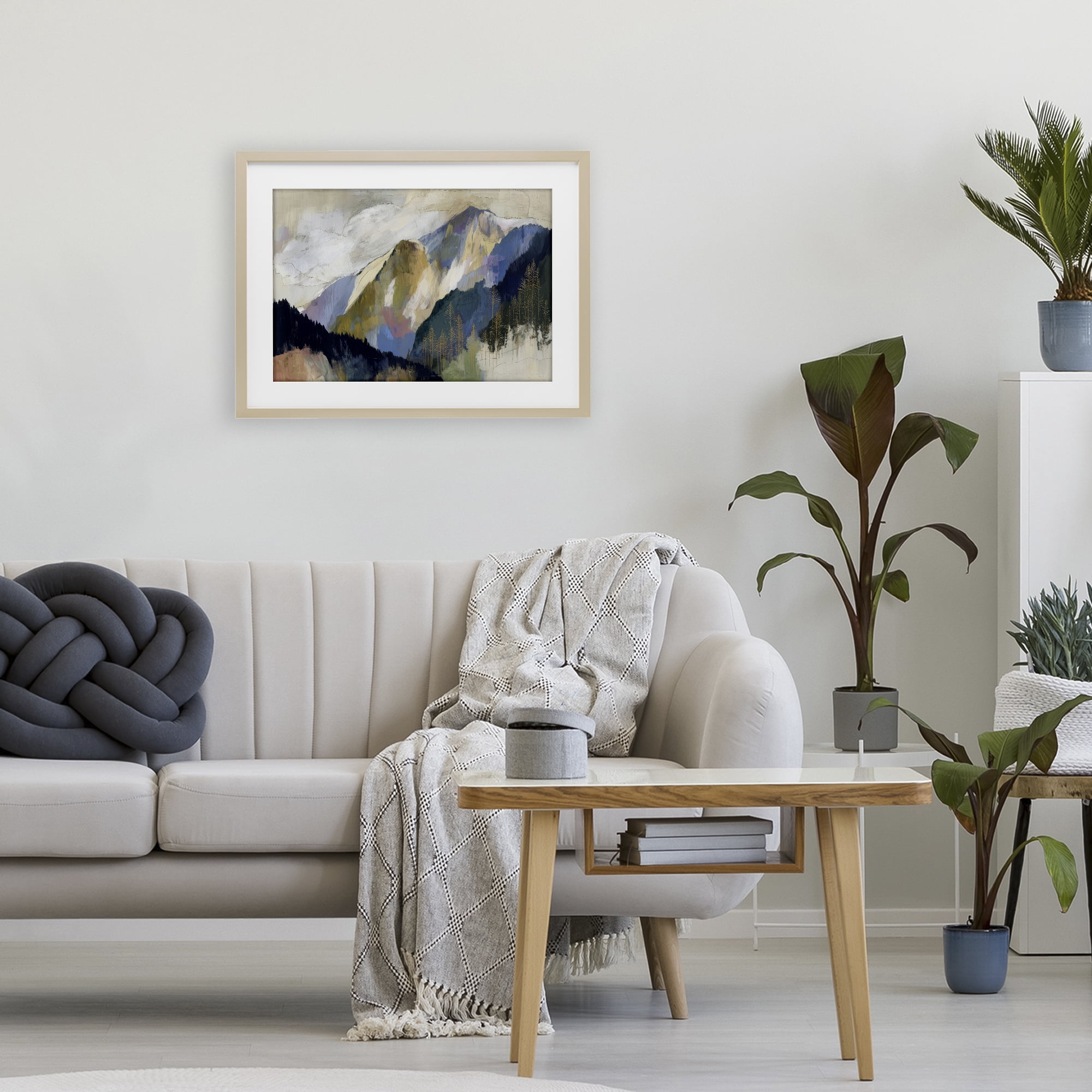 Stupell Industries Mountain Forest Landscape Birch Framed Print Under Glass, design by Chromatic Storm Studio
