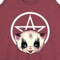 thumbnail image 3 of Instant Message - Goth Kitten - Women's Racerback Tank Top, 3 of 6
