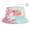 Light Pink, variant on Reversible Tie Dye Cotton Bucket Sun Hat