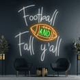 thumbnail image 3 of Glowneon Football And Fall Y'all Neon Sign, Football Club Store Decor, 3 of 4