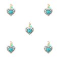 thumbnail image 1 of Langgg Keyring Keyholder DIY Small Decorative Purse Pendent Multipurpose Sweet Gift Workmanship Bag Decor Heart Keychain Light Blue 5Set, 1 of 6