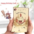 thumbnail image 3 of Yihuala 3D Birthday Cards Birthday Cake Greeting Card Postcards for Wife Husband Mom Friend All Occasion, 3 of 11