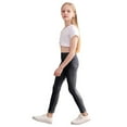 thumbnail image 3 of GYRATEDREAM Kids Girls Dance Pants Gymnastic Shiny Metallic Dance Leggings Skinny for Performances 4-14 Years, 3 of 7