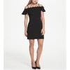 Kensie Women's Scuba Off the Shoulder Dress Black Size 4