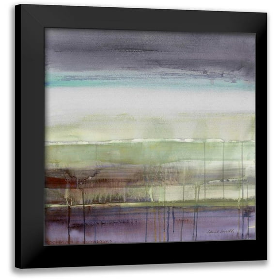 Loreth, Lanie 12x12 Black Modern Framed Museum Art Print Titled - Purple Rain I