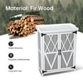 thumbnail image 5 of Waterproof Outdoor Storage Cabinet, Wooden Potting Bench Table with 2 Removable Shelves, Galvanized Metal Tabletop, Garden Work Station for Backyard, Patio, Lawn, 5 of 8