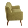 thumbnail image 3 of Mill Lane Mid-Century Modern 68 inch Tufted Sofa in Green Fabric, 3 of 7