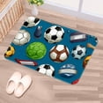 thumbnail image 5 of Football Polyester Non-Slip Area Rug Floor Mats – Machine Washable Office Mat, 5 of 6