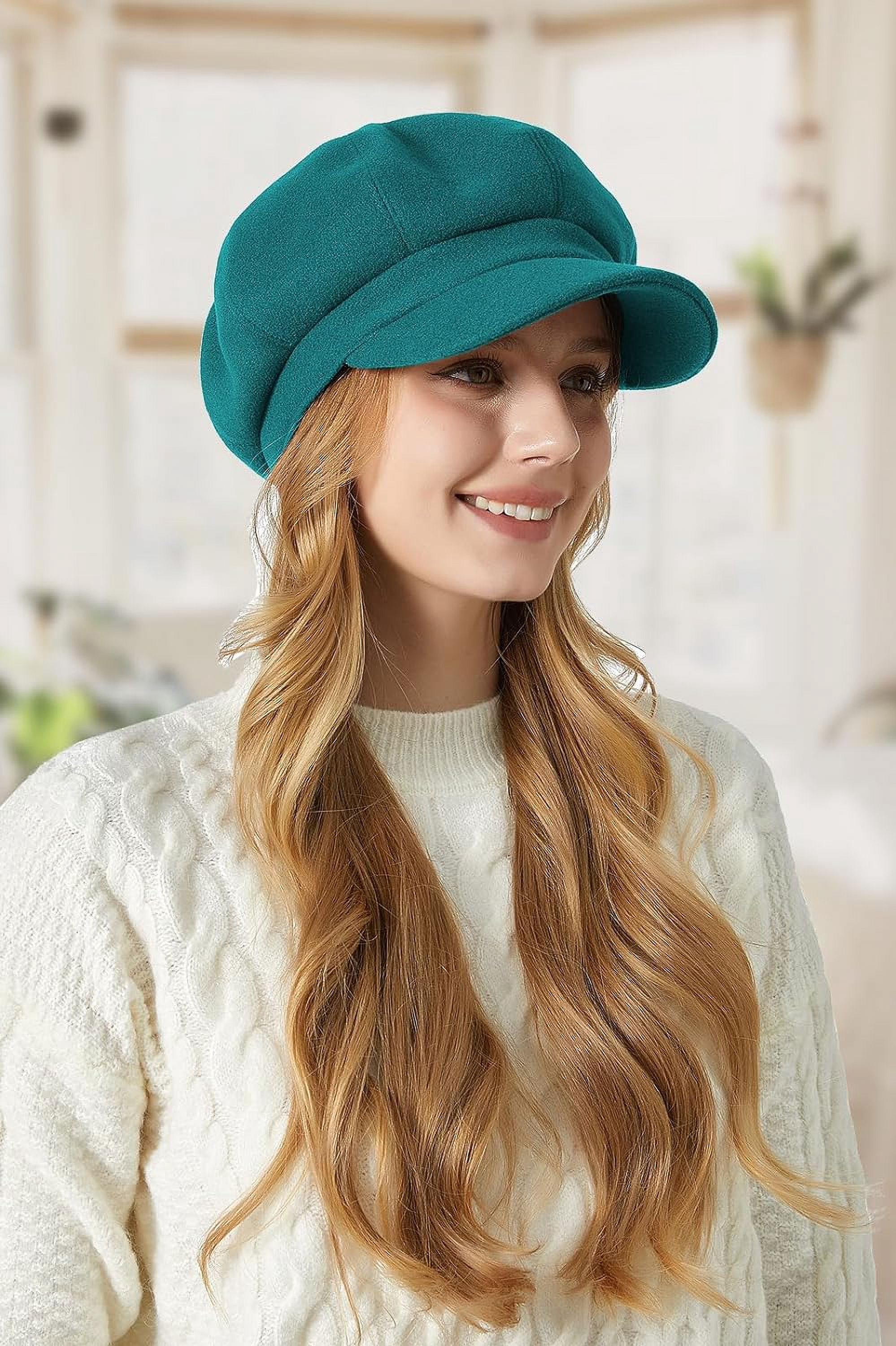 Women Beret Newsboy Hat French Wool Cap Classic Autumn 