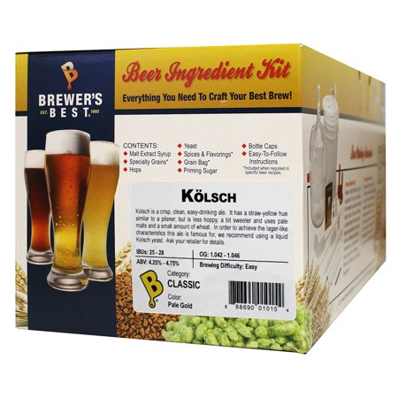 Kolsch Homebrew Beer Ingredient Kit (Best Grocery Store Beer)