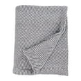 thumbnail image 2 of Superior Maya Chenille Herringbone Cotton Blanket, Throw, Charcoal, 2 of 9