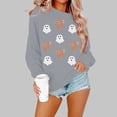 thumbnail image 2 of Casual Hooded Pullover Sweatshirt for Women Soft Lined Long Sleeve Large Pocket Relaxed Fall Top, 2 of 4