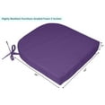 thumbnail image 6 of Vargottam Indoor/Outdoor Chair Cushions Patio Seat Cushions(Rounded Back)16x18 Inch with Ties for Patio Furniture Chairs Home Garden Decoration, Set of 2|Lavender, 6 of 7