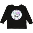 thumbnail image 3 of Inktastic Suicide Prevention- I Wear Teal and Purple for My Dad Boys or Girls Long Sleeve Toddler T-Shirt, 3 of 5