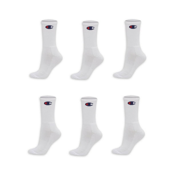 Champion Women's Athletic Crew Sock, 6 Pack