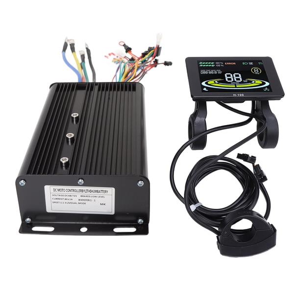Kit De Controlador De Motor Sin Escobillas, 80A Kit De Controlador De Bicicleta Eléctrica Resistente Al Agua Fácil De Instalar Para Motor Sin Escobillas Hall