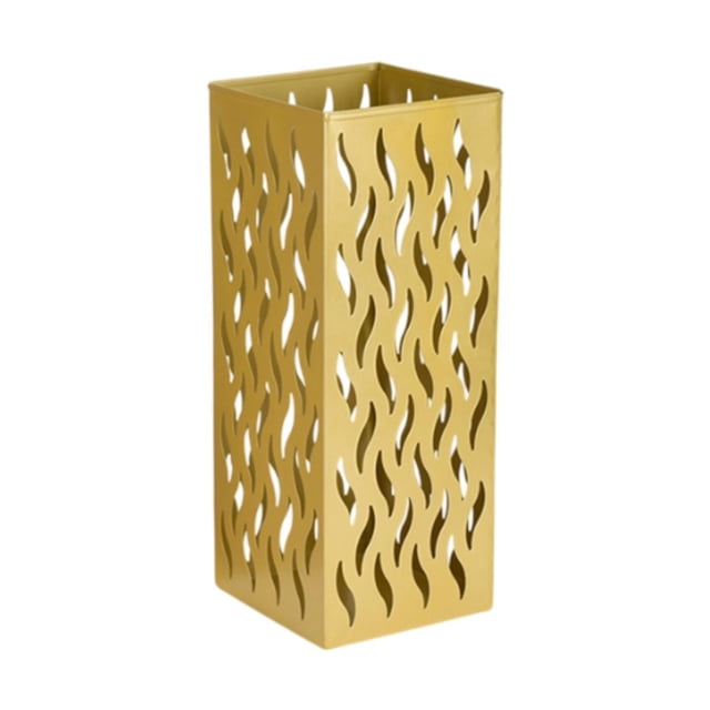 Contenedor de almacenamiento de almacenamiento de rectangular Contenedor de almacenamiento Hollow Patrón hueco Multifunción Flores secas no Oro