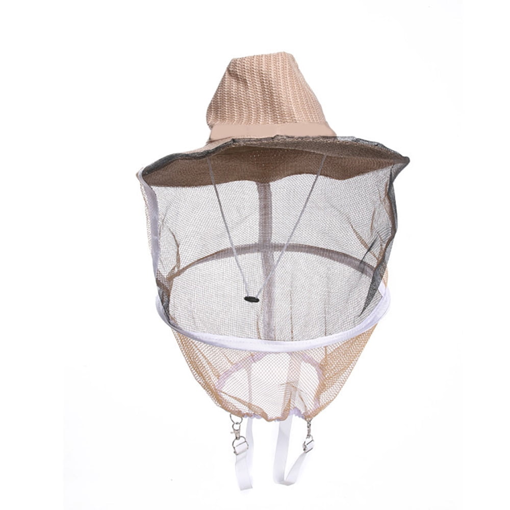 CLISPEED 3pcs Beekeeper Hat with Veil with Beekeeping Gloves Mosquito Fly Head Net Face Protection Cap for Beekeepers