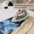 thumbnail image 5 of ZIATUBLES Blue Marble Print Ironing Pad for Table Top Portable Ironing Mat Blanket Foldable Ironing Board Replacement for Washer Dryer Countertop Travel, 31.5" x 19.6", 5 of 7