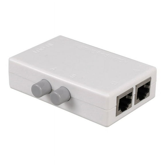 2 Ports RJ45 Network Switch Selector Internal External Networking Switcher Splitter Box 2 In 1 Out Splitter For Laptop