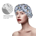 thumbnail image 5 of Police Car Shower Cap, Double Layers Shower Cap Rreusable Waterproof, Elastic Bathing Hair Hat for Women, Washable Hair Cap for All Hair Lengths, 5 of 5