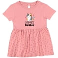 thumbnail image 3 of Inktastic Nana Bestie Grandchild Kitty Girls Baby Dress, 3 of 5