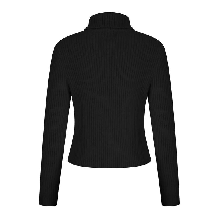 KIJBLAE Rollbacks Womens Crochet Knit Sweater Casual