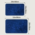 thumbnail image 6 of Unique Bargains Shell Pattern Bath Mat Memory Foam Non-Slip Bath Rugs Dark Blue 16" x 24", 6 of 6