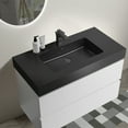 thumbnail image 2 of Bathroom Vanity with Sink, Wall Mounted Floating Bathroom Vanity with Large Storage and 2 Drawers, 36'' Modern Bathroom Sink Cabinet, 2 of 5
