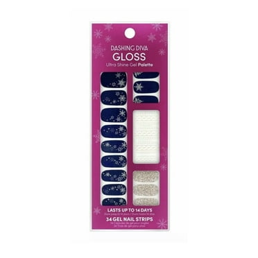 Dashing Diva Gloss Ultra Shine Gel Palette Nail Strips GS151 What a Flake