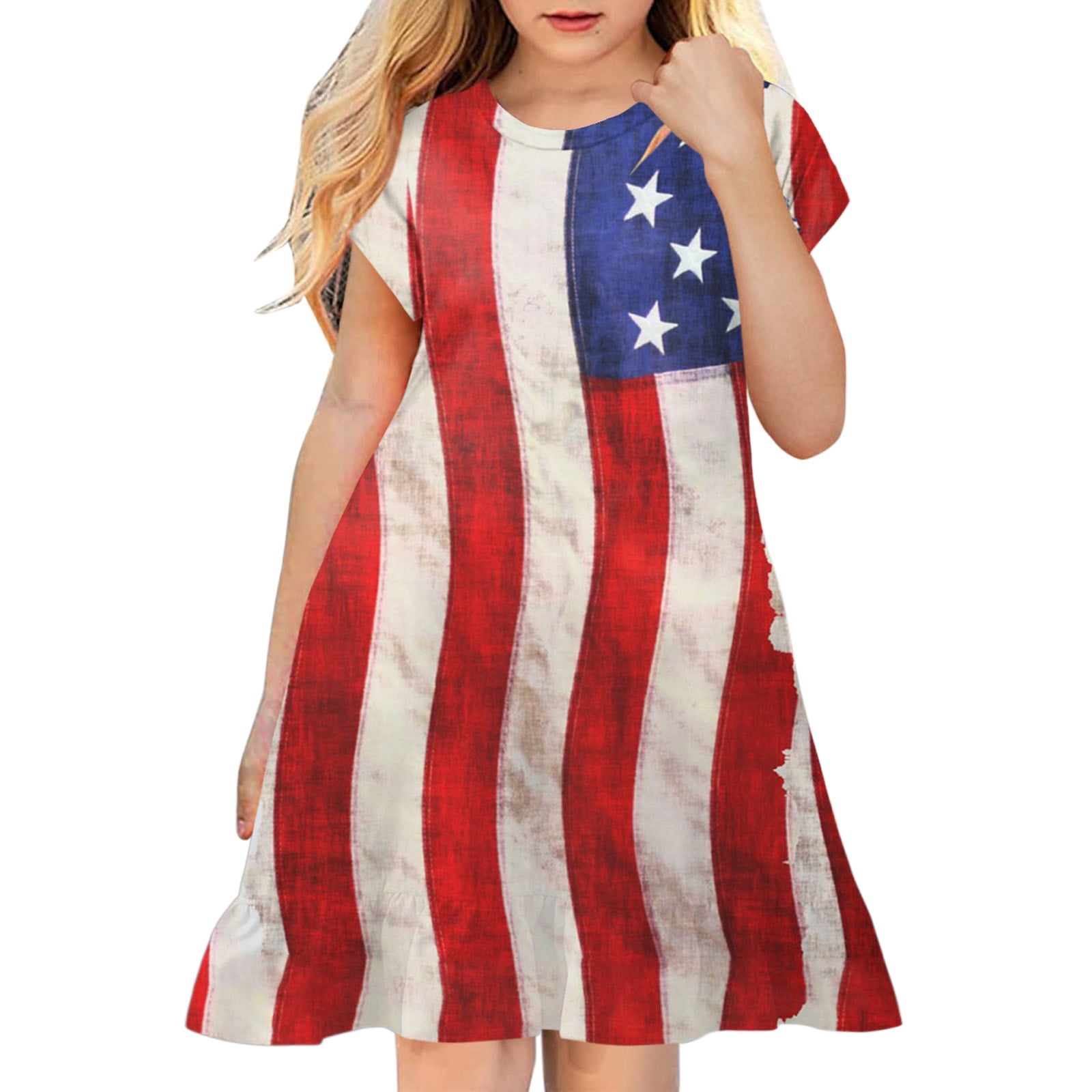 B91xZ 4th Of July Dresses Toddler Kids Girl Fourth Of July Independent B91xZ 4th Of July Dresses Toddler Kids Girl Fourth Of July Independent