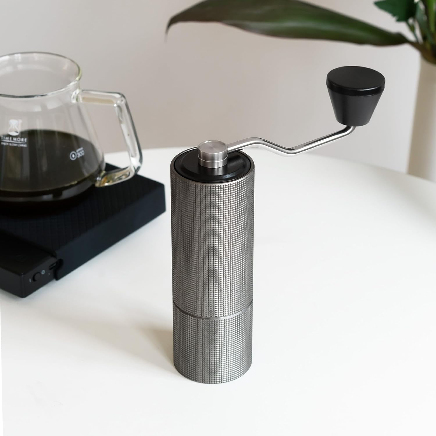 Chestnut C2 Manual Coffee Grinder Capacity 25g with CNC Stainless Steel Conical Burr, Internal Adjustable Setting, Double Bearing Positioning, French Press Coffee for Hand Grinder