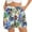Blue, variant on Women's Graphic Printed Casual Beach Shorts Elastic Waist with Pockets Summer Vacation Everyday Bottoms