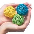 thumbnail image 5 of 2 Inch 6 Colors Wicker Rattan Ball Orbs Vase Fillers for Craft Decorative Balls, 5 of 7