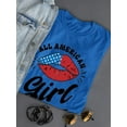 thumbnail image 3 of All American Girl W Kiss T-Shirt Women -Image by Shutterstock, Female 5X-Large, 3 of 4