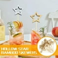 thumbnail image 4 of Star-Shaped Christmas Bamboo Skewers - Eco-Friendly, Festive Food Presentation, Party Decor, 4 of 8