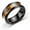 Coffee, variant on Men Titanium Stainless Ring Couple Rings Jewelry Vintage Wide Band Rings Gifts .-Coffee-9