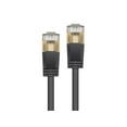 thumbnail image 2 of Monoprice Cat6A Ethernet Patch Cable - 0.5 Feet - Black | Network Internet Cord - RJ45, Stranded, STP, Pure Bare Copper Wire, 36AWG - SlimRun Series, 2 of 4
