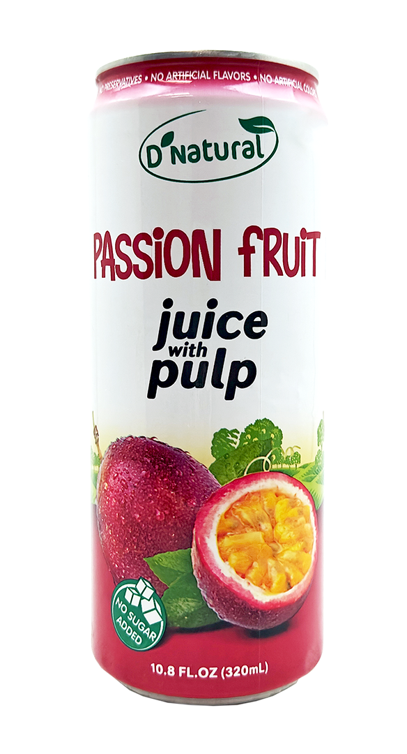 D'Natural- PASSION FRUIT Juice with pulp (100% Juice)