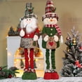 thumbnail image 3 of SUSUchens - Muñeco de Navidad de peluche, muñeco de nieve, reno, muñeco de nieve, pata retráctil suave, juguetes para el hogar, mesa, repisa, estilo A, 3 of 8