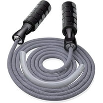 XIRQI Adjustable Professional Weighted Cotton Jump Rope, Blue