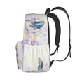 thumbnail image 3 of Rateoe Lavender and Butterfly Pattern Student Backpack,Backpack for School,Lightweight Bag,Travel Backpack,Outdoor Backpack,Large Capacity Backpack, 3 of 8