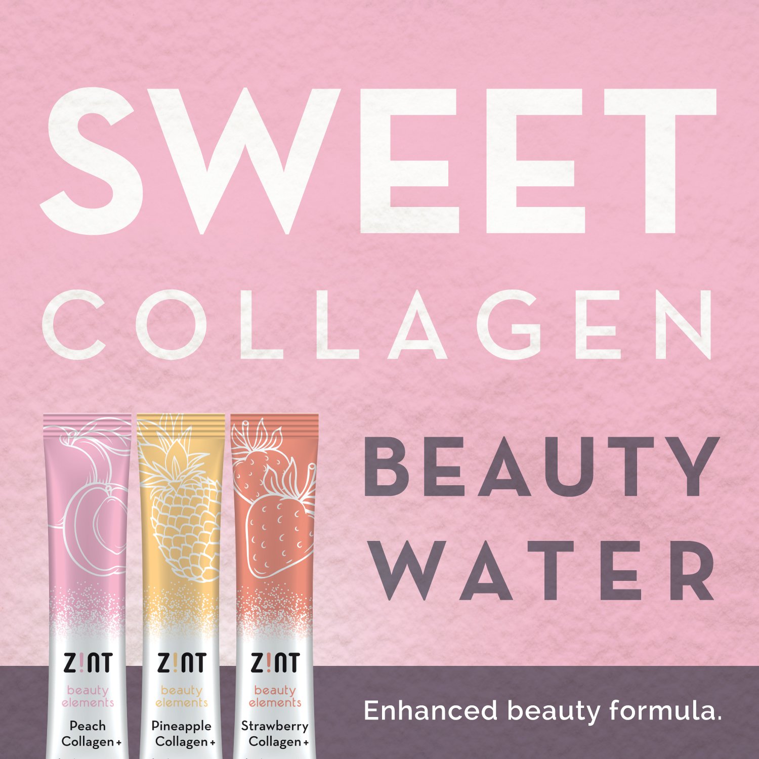 Zint Sweet Collagen Powder Beauty Drink Mix (Pineapple): Sugar-Free Collagen Peptides Drink w/ Glucosamine, Hyaluronic - image 2 of 9