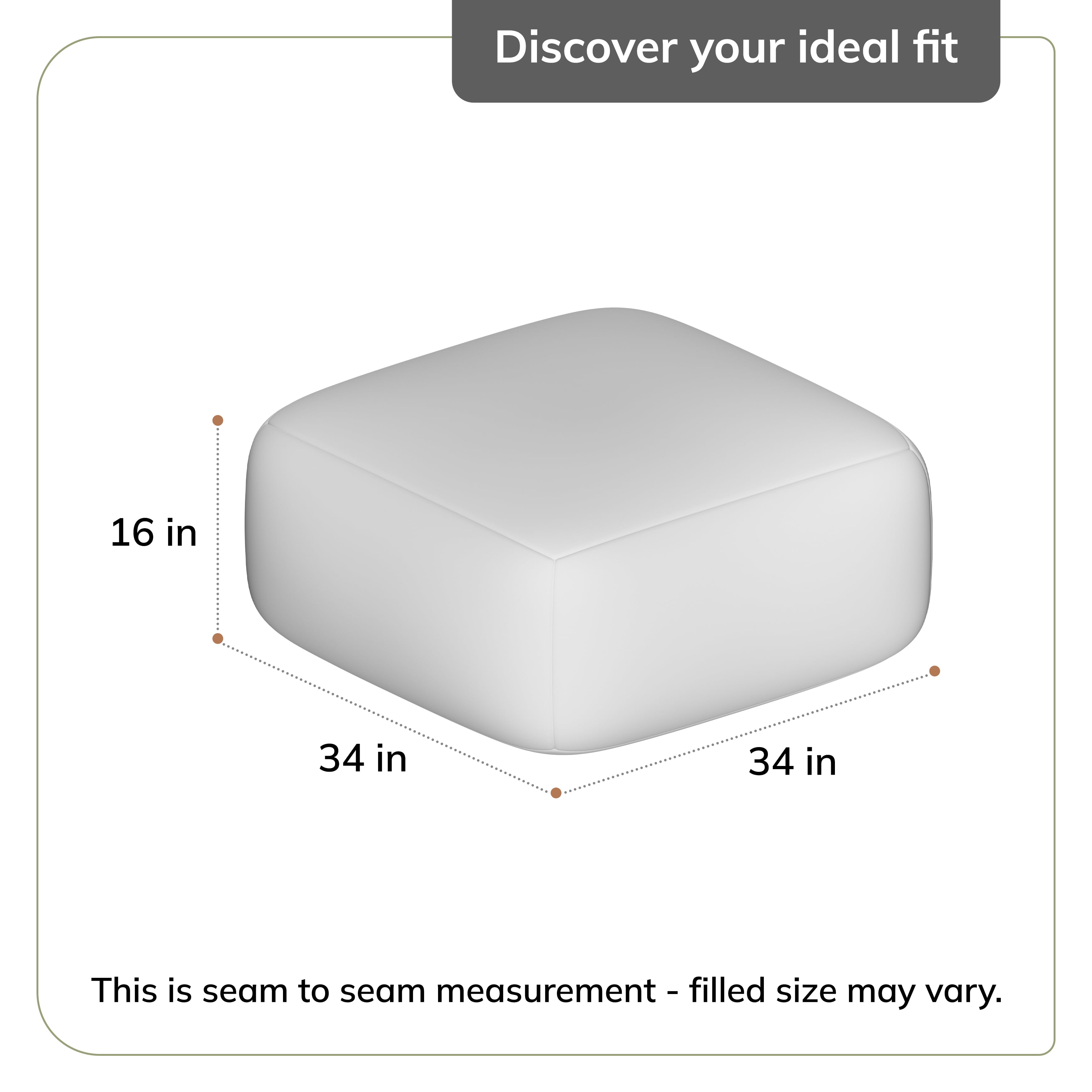 Anji Mountain Cotton Square Poufs