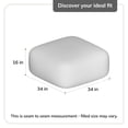 thumbnail image 5 of Anji Mountain Cotton Square Poufs, 5 of 7