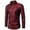 Red, variant on Cloudstyle Men's Fashion Printed Brocade Cotton Casual Long Sleeve Slim Fit Lapel Dress Shirt