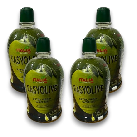 ITALIA Garden  EASYOILIVE Extra Virgin Olive Oil 200ml/each- 4 Pack