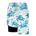 thumbnail image 4 of Aobny Board Shorts for Men with Liner Beach Pants Slim Casual Plus Size Shorts,L, 4 of 6